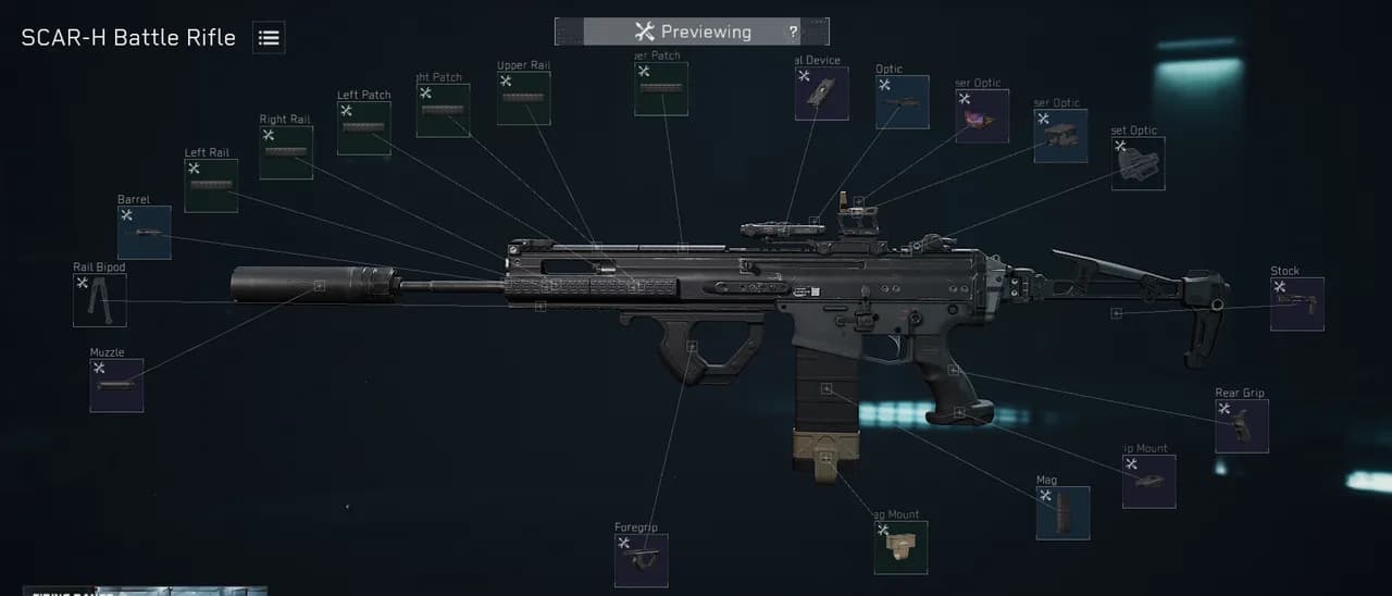 SCAR-H RED DOT