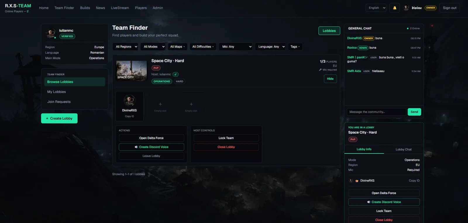 Discord Voice este acum integrat în Team Finder